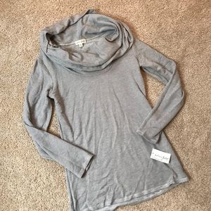 NWT adorable striped cowl neck sweater